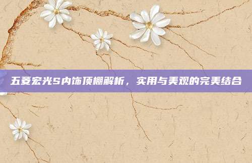 五菱宏光S内饰顶棚解析，实用与美观的完美结合