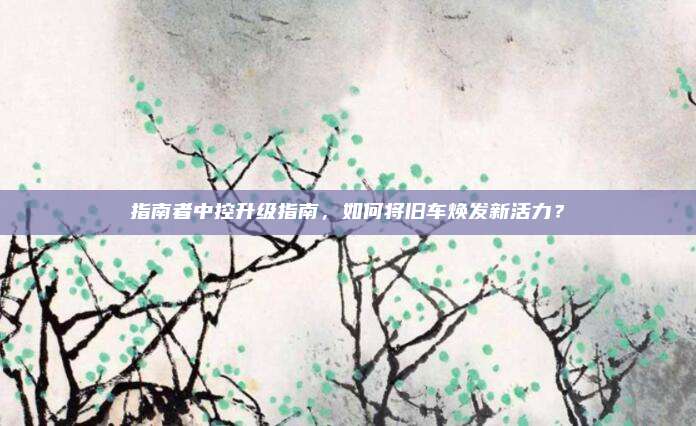 指南者中控升级指南，如何将旧车焕发新活力？