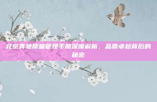 北京奔驰质量管理手册深度解析，品质卓越背后的秘密
