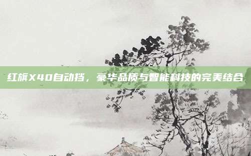 红旗X40自动挡,豪华品质与智能科技的完美结合