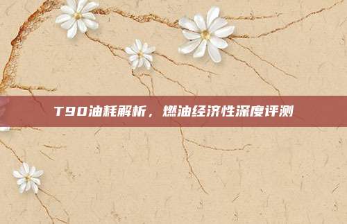 T90油耗解析,燃油经济性深度评测