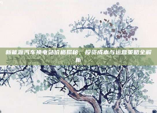 新能源汽车换电站价格揭秘，投资成本与运营策略全解析