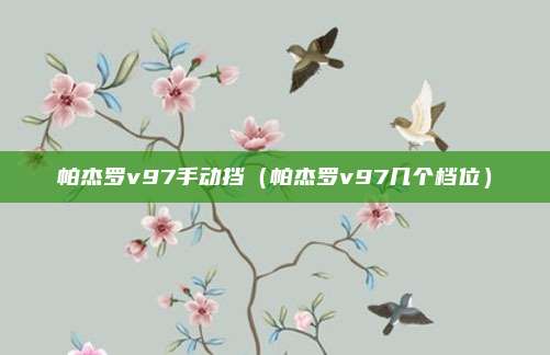 帕杰罗v97手动挡（帕杰罗v97几个档位）