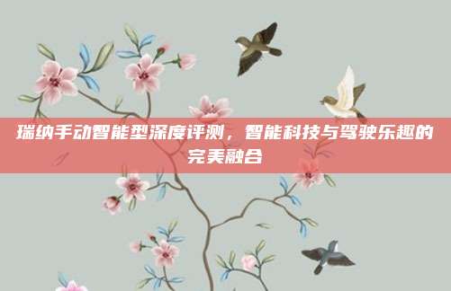 瑞纳手动智能型深度评测，智能科技与驾驶乐趣的完美融合