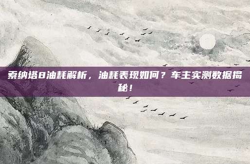 索纳塔8油耗解析，油耗表现如何？车主实测数据揭秘！