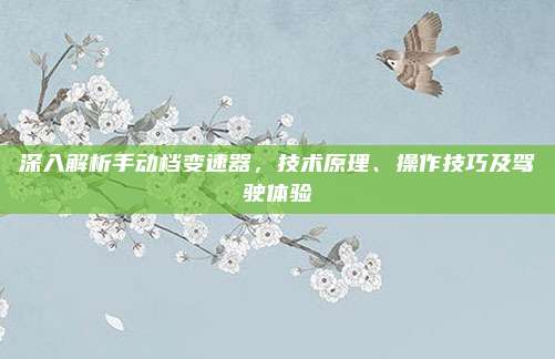 深入解析手动档变速器，技术原理、操作技巧及驾驶体验