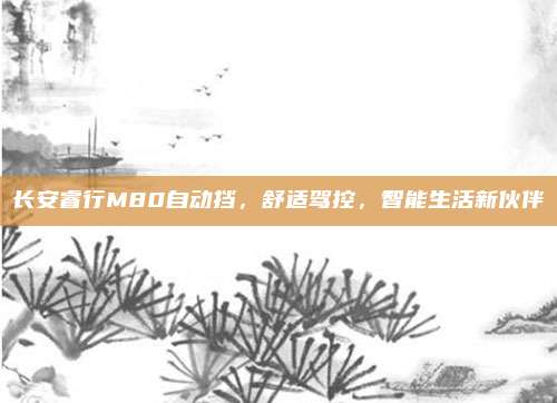 长安睿行M80自动挡,舒适驾控,智能生活新伙伴