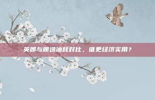 英朗与朗逸油耗对比,谁更经济实用?