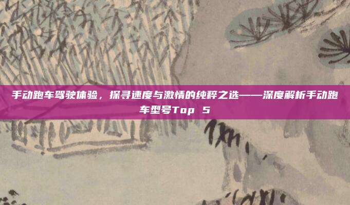 手动跑车驾驶体验，探寻速度与激情的纯粹之选——深度解析手动跑车型号Top 5