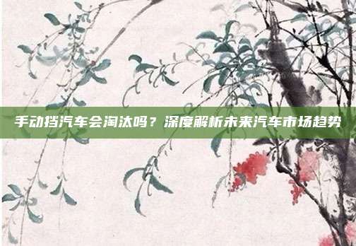 手动挡汽车会淘汰吗?深度解析未来汽车市场趋势