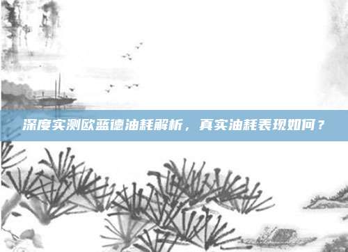 深度实测欧蓝德油耗解析，真实油耗表现如何？