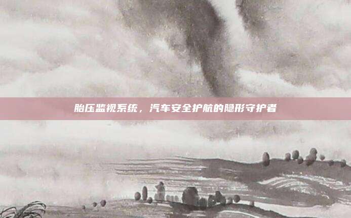 胎压监视系统,汽车安全护航的隐形守护者