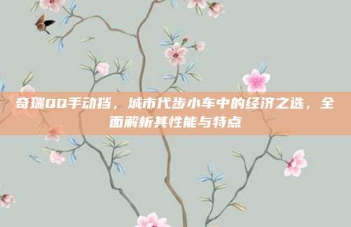 奇瑞QQ手动挡，城市代步小车中的经济之选，全面解析其性能与特点