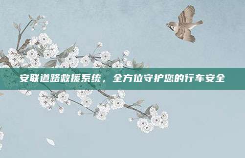 安联道路救援系统，全方位守护您的行车安全
