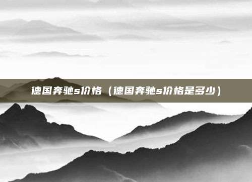 德国奔驰s价格(德国奔驰s价格是多少)
