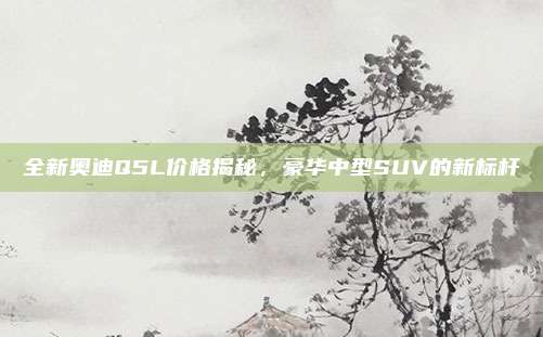 全新奥迪Q5L价格揭秘，豪华中型SUV的新标杆