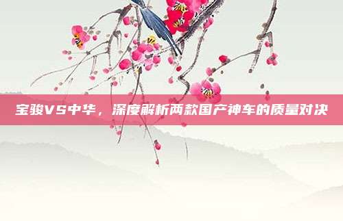 宝骏VS中华，深度解析两款国产神车的质量对决