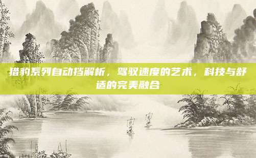 猎豹系列自动挡解析，驾驭速度的艺术，科技与舒适的完美融合