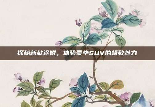 探秘新款途锐，体验豪华SUV的极致魅力