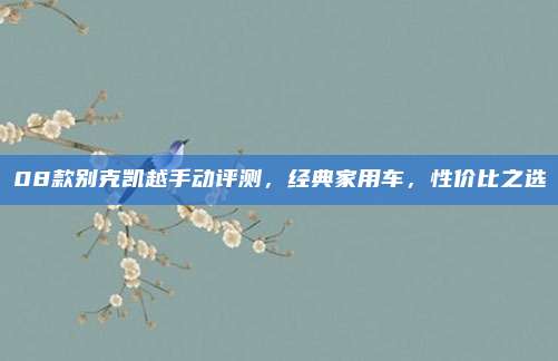 08款别克凯越手动评测，经典家用车，性价比之选
