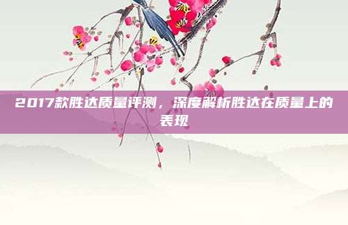 2017款胜达质量评测，深度解析胜达在质量上的表现