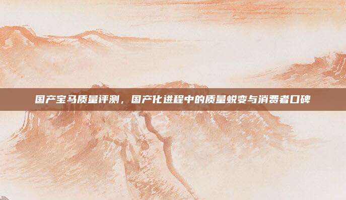 国产宝马质量评测，国产化进程中的质量蜕变与消费者口碑