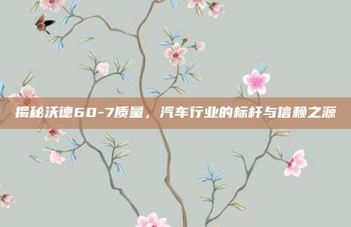 揭秘沃德60-7质量，汽车行业的标杆与信赖之源