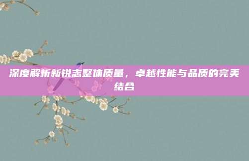 深度解析新锐志整体质量，卓越性能与品质的完美结合