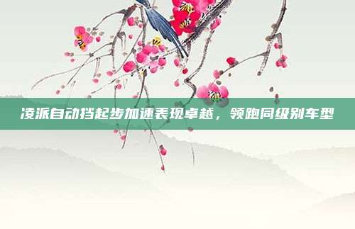 凌派自动挡起步加速表现卓越，领跑同级别车型