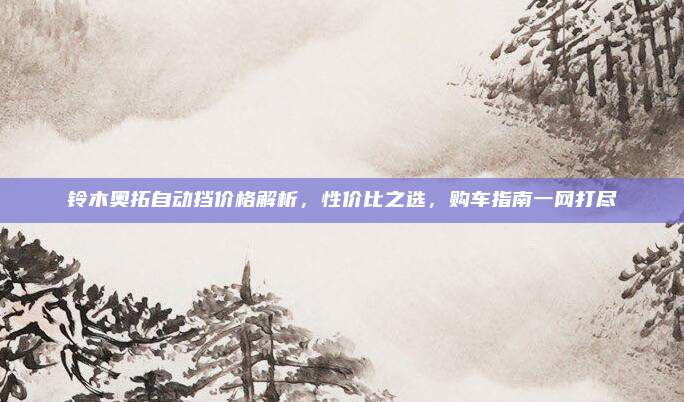 铃木奥拓自动挡价格解析，性价比之选，购车指南一网打尽