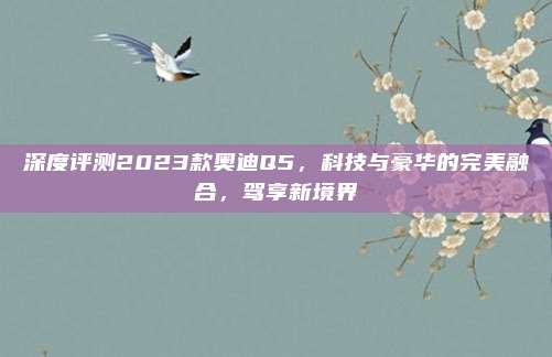 深度评测2023款奥迪Q5，科技与豪华的完美融合，驾享新境界
