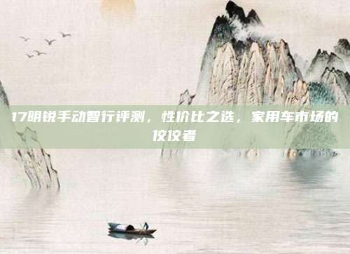 17明锐手动智行评测，性价比之选，家用车市场的佼佼者