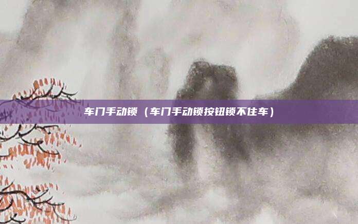 车门手动锁（车门手动锁按钮锁不住车）