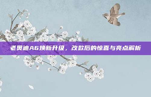 老奥迪A6焕新升级，改款后的惊喜与亮点解析