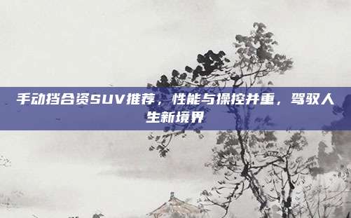 手动挡合资SUV推荐，性能与操控并重，驾驭人生新境界