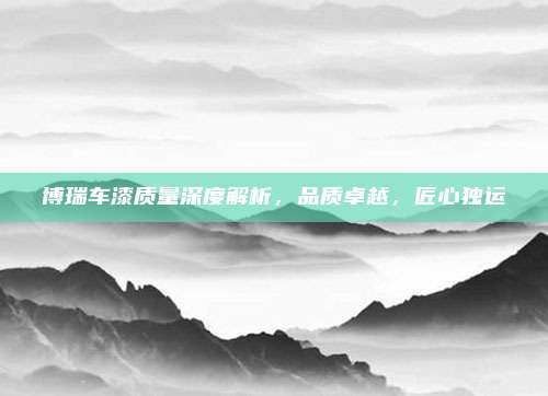 博瑞车漆质量深度解析，品质卓越，匠心独运