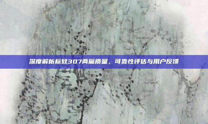 深度解析标致307两厢质量，可靠性评估与用户反馈