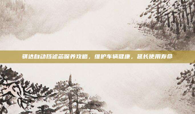 骐达自动挡滤芯保养攻略,维护车辆健康,延长使用寿命