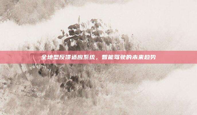 全地型反馈适应系统,智能驾驶的未来趋势
