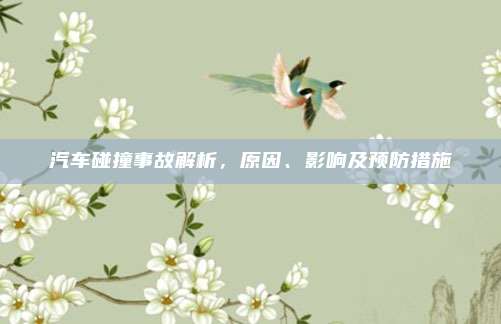 汽车碰撞事故解析,原因、影响及预防措施