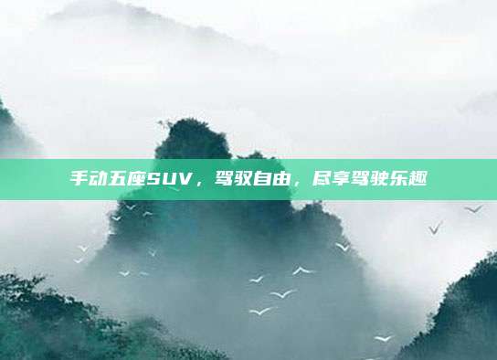 手动五座SUV，驾驭自由，尽享驾驶乐趣