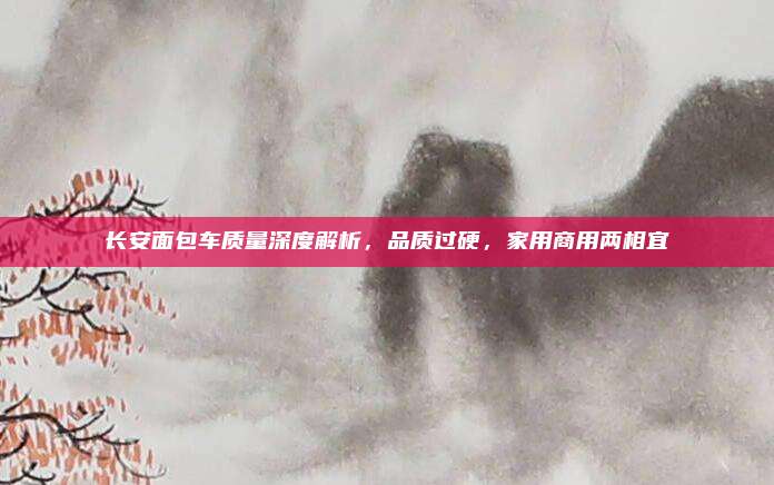 长安面包车质量深度解析，品质过硬，家用商用两相宜