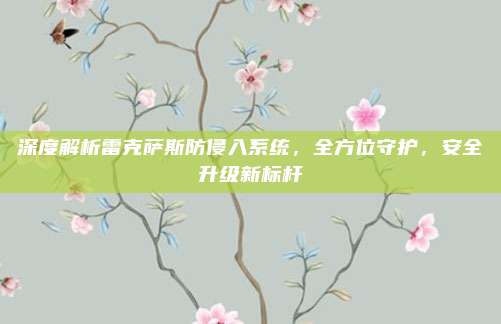 深度解析雷克萨斯防侵入系统，全方位守护，安全升级新标杆
