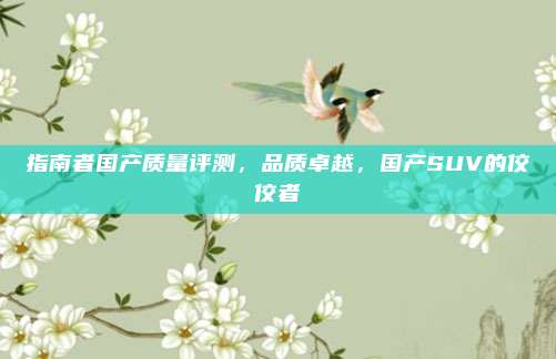 指南者国产质量评测,品质卓越,国产SUV的佼佼者