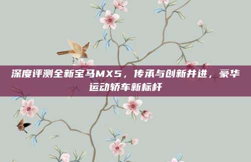 深度评测全新宝马MX5，传承与创新并进，豪华运动轿车新标杆