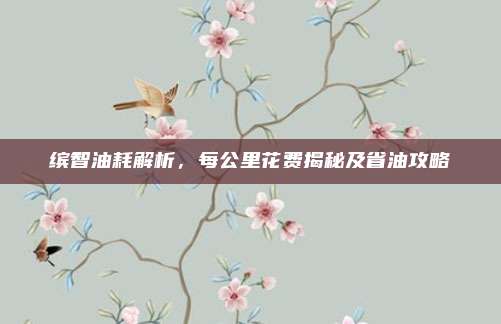缤智油耗解析,每公里花费揭秘及省油攻略