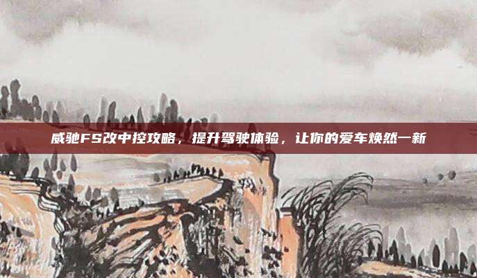 威驰FS改中控攻略，提升驾驶体验，让你的爱车焕然一新