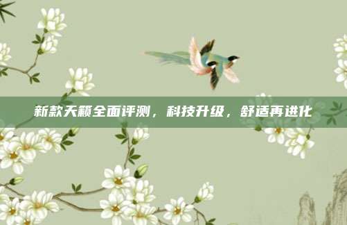 新款天籁全面评测，科技升级，舒适再进化