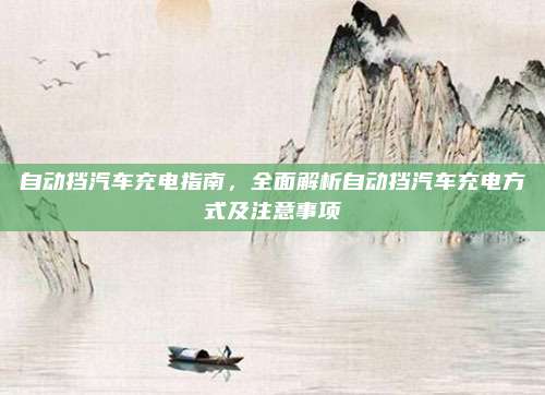 自动挡汽车充电指南,全面解析自动挡汽车充电方式及注意事项