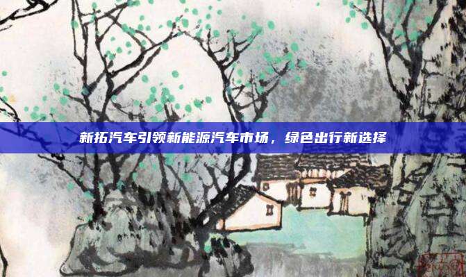 新拓汽车引领新能源汽车市场，绿色出行新选择